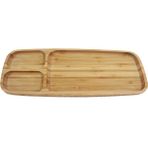 Globy Bambu 34x13 cm Bölmeli Tepsi