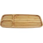 Globy Bambu 38x16.2 cm Servis Bölmeli Tepsi