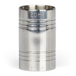 Globy Jigger 20-40 ml Krom Bar Kokteyl Ölçeği