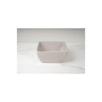 Globy Melamin Açık Büfe Granit Kare Kase Açık Gri 19*19*9 cm;