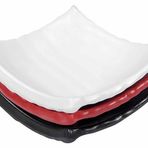Globy Melamin Beyaz 14x14 cm 6'lı Mini Kare Sos Tabak