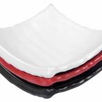 Globy Melamin Kırmızı 14x14 cm 6'lı Mini Kare Sos Tabak