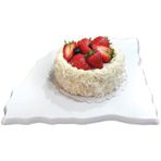 Globy Melamin Üçgen Ayna Beyaz 45 cm Sunum Teşhir Tabağı