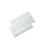 Globy Mousse 3D Silikon Profesyonel Oval Dikdörtgen 8'li Kek Tatlı Kalıbı