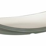 Globy Oval Gri 36x16x7 cm Sunum Tabağı