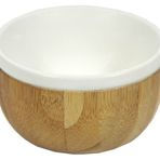 Globy Porselen İçli Bambu Kase Beyaz 8,5 cm