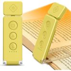 Glocusent 12 LED Şarjlı Kitap Okuma Işığı - 5 Renk & 5 Parlaklık Seviyesi - 1 Adet - Sarı