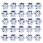 Glomora 1W 5V LED Çip Ampul, Işık Boncukları 200lm Parlaklık Yüksek Güçlü Lamba Boncuk Işık Kaynağı Çipi, Projektör için Alüminyum Plakalı, 25'li Paket (Sıcak Beyaz 30003200K) (UV purple light)