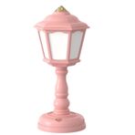 Glomora Retro Gece Lambası, USB Şarjlı, Tuş Tonlu, 3 Renk Sıcaklığı, Yatak Odası ve Yatakhane için Masa Başucu Lambası (Kırmızı)