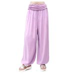 GLOMY Kadın Yoga Spor Geniş Harem Pantolon Beden M/L Lila