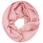 Gloop Kadın asil tek renkli halka şal hortum şal, tek renkli kumaş, hafif hortum şal 01122-01123-P, Pembe simsiz 01125a5, Ölçü Birimi