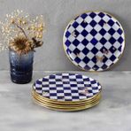 Glore 21 cm 6'lı Emma Kobalt Pasta Tabağı