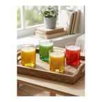 Gloria Candle Romance Middle 4 | 4'lü Shot Bardak Vanilya Kokulu Mum | Karışık Renkli - 40 Gr