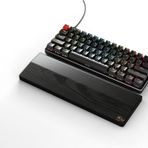 Glorious Ergonomik Ahşap Klavye Siyah Bilek Desteği 19mm