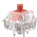 Glorious Gaming Fox Ultralight Lineer Anahtarlar (110 Adet), Mekanik Oyun Klavyeleri için, Prelubed, Hotswap Klavyeler ve Oyunlar için Sessiz Kırmızı Anahtarlar, Arkadan Aydınlatmalı Klavyeler için