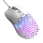 Glorious Model O Eternal Ultralight RGB Oyun Faresi - Kablolu - 55g Hafif - Özelleştirilebilir RGB Aydınlatma - 6 Programlanabilir Düğme - Simetrik Tasarım - 12K DPI Optik Sensör - PC/Mac - Beyaz