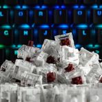 Glorious PC Gaming Race Kailh Speed Copper Switch (120 adet), doğrusal ve sessiz anahtar, oyun klavyesi için, yüksek uyumluluk, 3 pin mekanik anahtar, mekanik klavye tuşları
