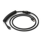 Glorious Sarmal Klavye Kablosu – Mekanik Oyun Klavyesi Için El Yapımı Örgülü Sarmal Usb-C Kablosu – Özel Klavye Kablosu (Siyah)