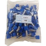 Glorious TE-6014 Izoleli Çift Girişli Kablo Yüzüğü Pabuç 100 Adet - Yok