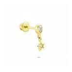 Glorria Damla Sallantı Helix 14 Ayar Altın Piercing