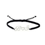 Glorria DT0403 Gümüş İpli Harf Bileklik