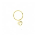 Glorria Elmas Halka 14 Ayar Altın Piercing