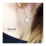 Glorria Gümüş Papatya Kolye