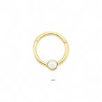 Glorria İnci Halka 14 Ayar Altın Piercing