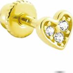 Glorria Kalp Helix 14 Ayar Altın Piercing