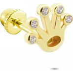 Glorria Taç Helix 14 Ayar Altın Piercing