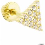 Glorria Üçgen Helix 14 Ayar Altın Piercing