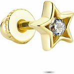 Glorria Yıldız Helix 14 Ayar Altın Piercing