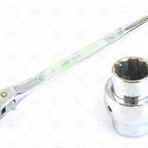 Glory 17x19 mm Kromajlı Kazıklı Cırcırlı Lokma Anahtar