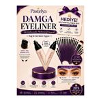 Glosy Co. Suya Dayanıklı Çift Taraflı Eyeliner Damga Kalem Sağ Ve Sol Göz Uyumlu Siyah