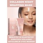 Glosy Collagen Night Soyulabilen Yüz Maskesi Cam Nemlendirme Işıltı Artırma 75ML 1 Adet - 123
