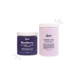 GLOUR 2'li Set Blackberry Lavender & Raspberry Sugar Scrub | Selülit, Çilek Bacak, Batık Giderici