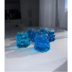 Glow Ay 6'lı Kahve Yanı Üzüm Bardak - Şeffaf - 80 ml