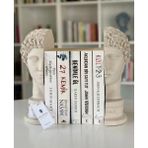 Glow Designing Ev Dekor Büyük Boy Hermes Kitap Desteği Kitap Tutucu Beyaz Biblo Büst Heykel Kitaplık Aksesuar