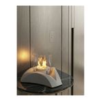 Glowry Home Glow-core V.2 Masaüstü Şömine - Biyoetanol Şömine - Modern Tasarım (Gri)