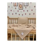 GLOYDEN Park Yatak Bebek Müslin Nevresim Takımı Bej 70x110