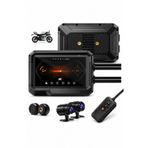 Glr T10 Motosiklet Kamera Kayıt Cihazı - Kablosuz CarPlay & Android Auto, Dual Kamera, GPS ve TPMS D