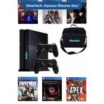 GLW GlowTech PS4 500GB - 2 Kol + Çanta + 10 Oyun