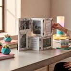 GLX Hatıra Katmanı Kolaj Fotoğraf Çerçevesi Duvar ve Masa Üstü Katlanır Dekoratif Çerçeve Beyaz