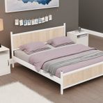 Gm Çift Kişilik Karyola, Beyaz Sonomo, 150X200