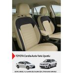 Gm Design Mocha Taytüyü Oto Koltuk Kılıfı (Toyota Corolla-Auris-Yaris Uyumlu) - Bej