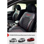 Gm Design Premium Serisi Lüks Keten Oto Koltuk Kılıfı (Opel Corsa-Astra-Vectra Uyumlu) - Siyah