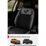 Gm Design Thor Tay Tüyü Oto Koltuk Kılıfı (Dacia Sandero-Stepway-Duster Uyumlu) - Füme