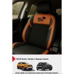 Gm Design Thor Tay Tüyü Oto Koltuk Kılıfı (Dacia Sandero-Stepway-Duster Uyumlu) - Taba