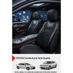 Gm Design Titanyum Serisi Lüks Keten Üniversal Oto Koltuk Kılıfı (Toyota Corolla-Auris-Yaris Uyumlu) - Siyah