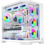 GM Game Master F-7 Edge 7x Argb Pwm Fan Beyaz Atx Akvaryum Gaming Kasa Oyuncu Kasası